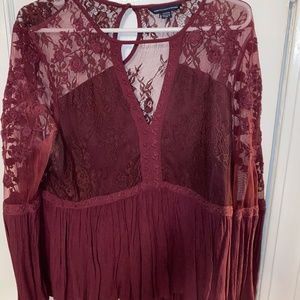 Lacy Long Sleeve Top